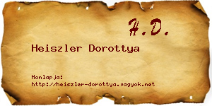 Heiszler Dorottya névjegykártya